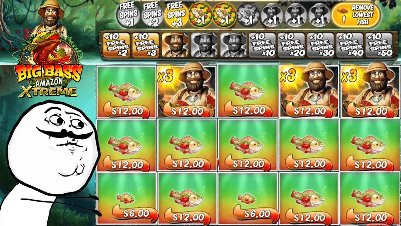 BIG BASS AMAZON XTREME IS CRAZY!!! (MASSIVE WINS)