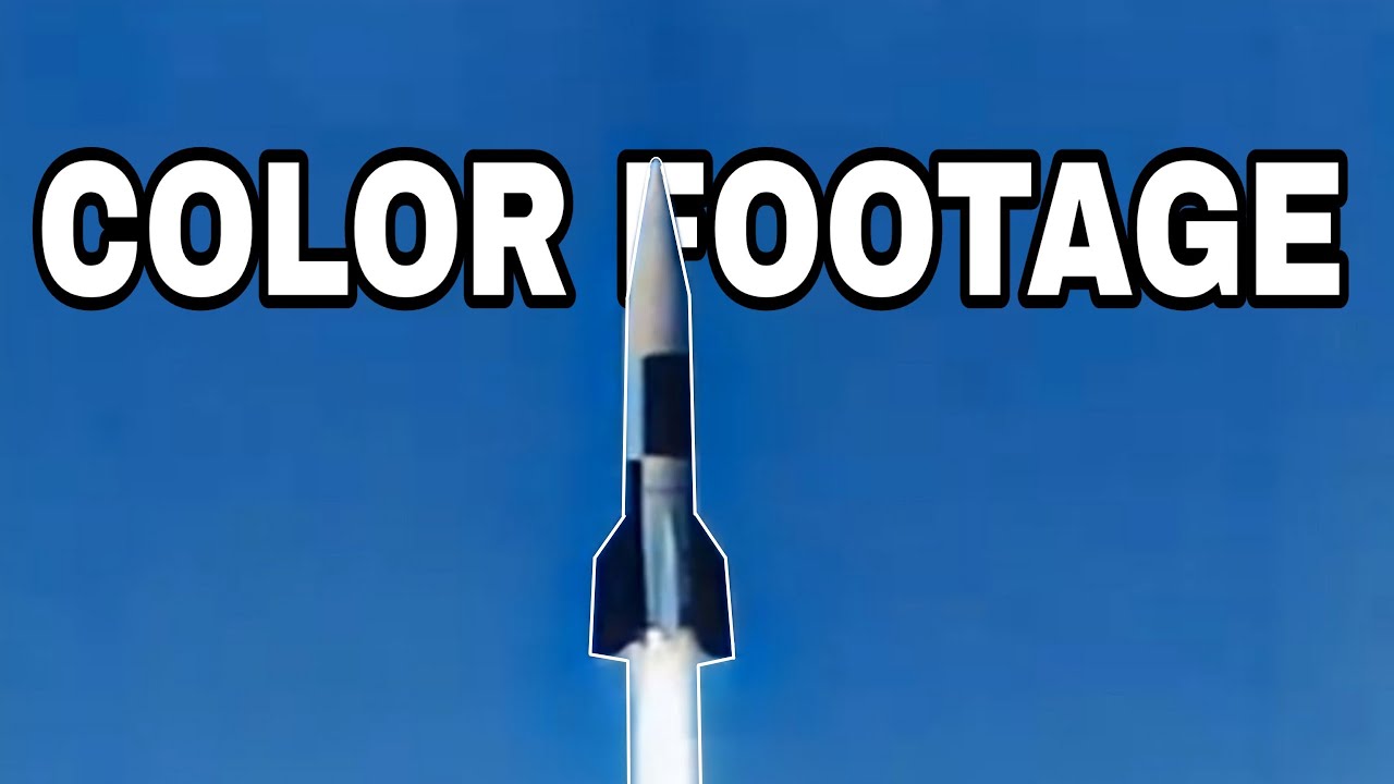 V2 Rocket Launch color! (incredible footage)