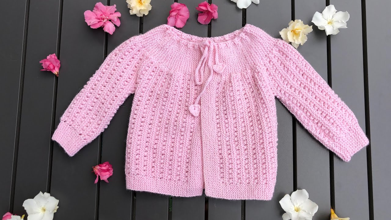 Sommerjäckchen für's Baby an einem Stück stricken
