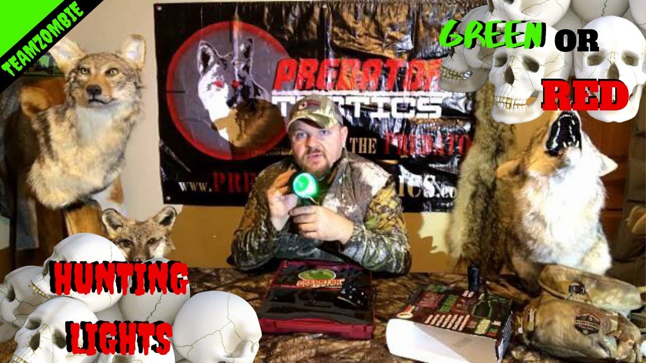 Night hunting lights by predator tactics red green white what works?