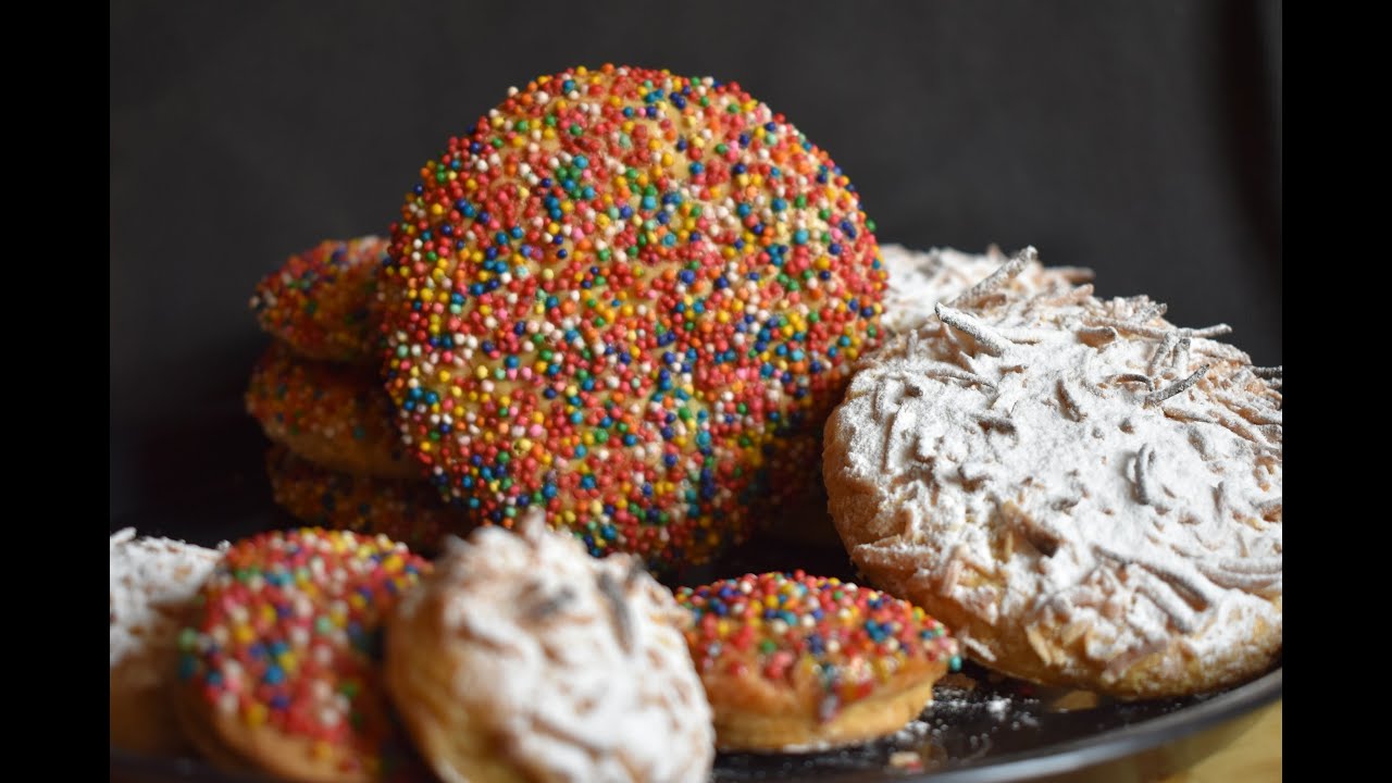 Galletas con chochitos o coco (Gragea) receta
