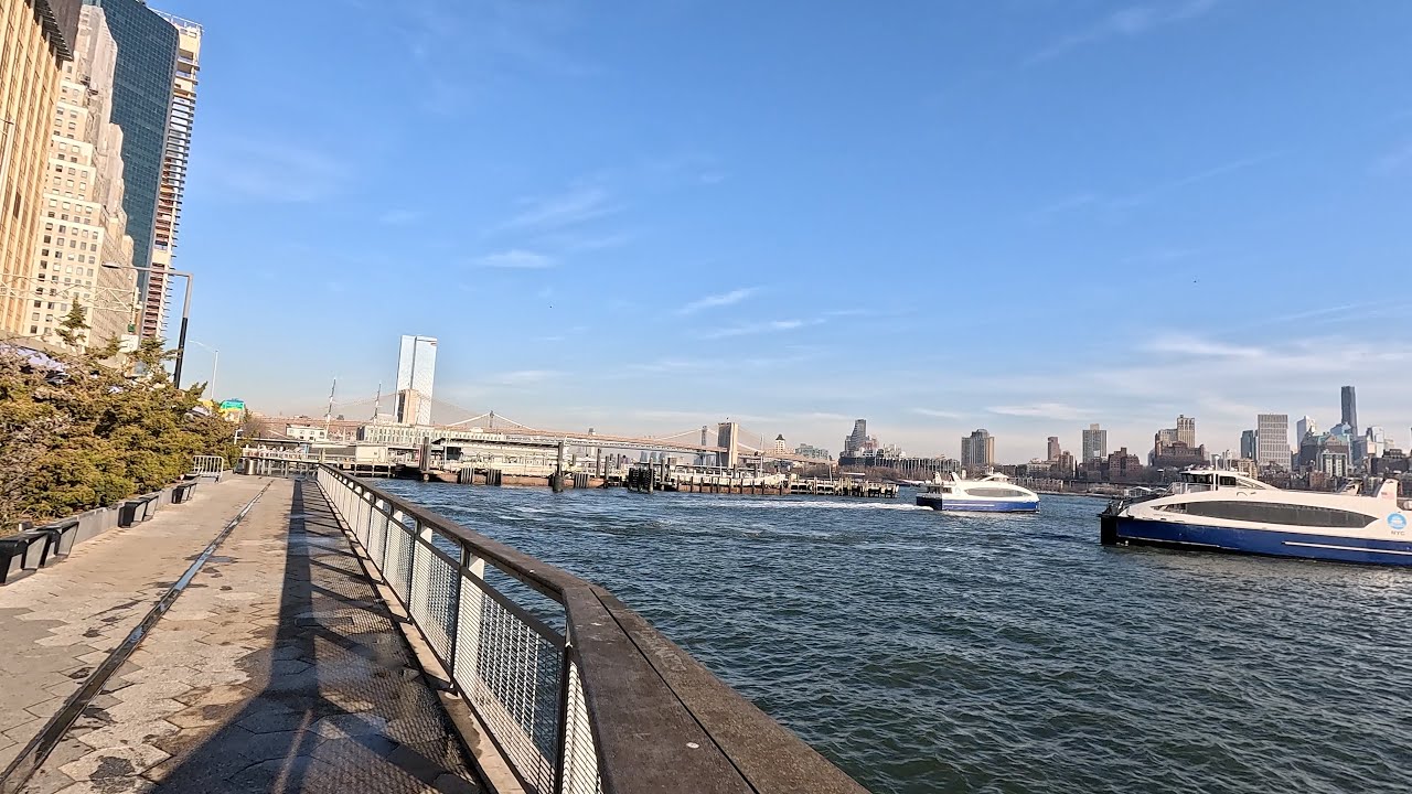 From Battery Park To The Williamsburg Bridge, Rounding The Bottom Of Manhattan