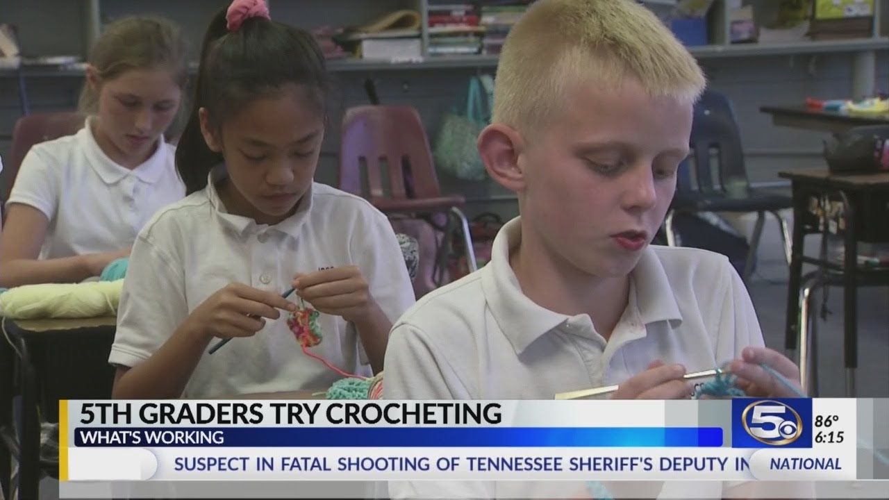 What's Working: Students enjoy Crochet Club