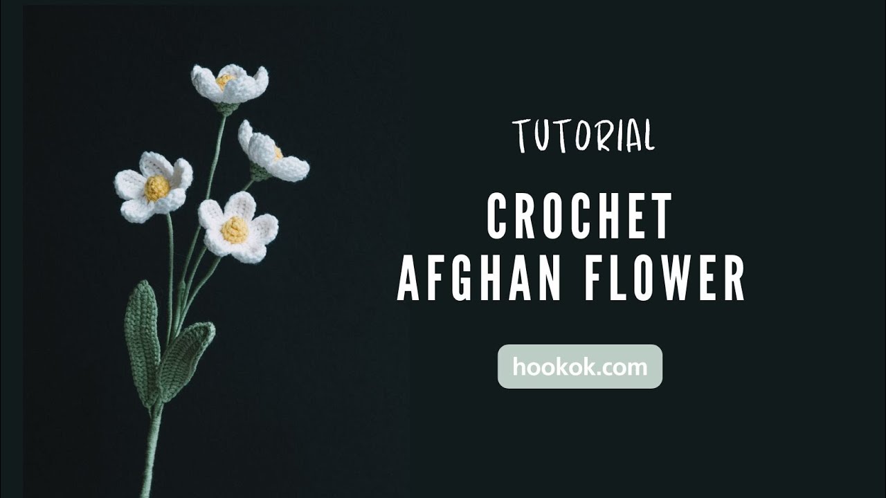 Crochet Afghan Flower  - Paid Tutorial