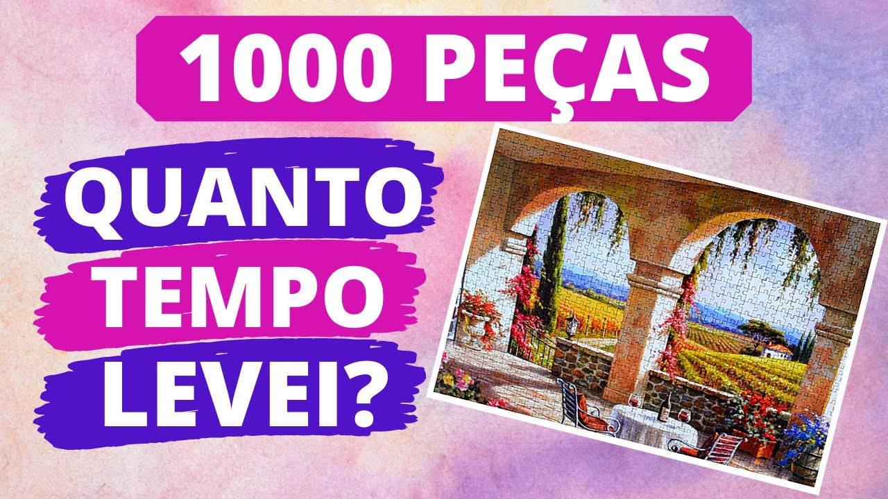 MONTANDO QUEBRA CABE&Ccedil;A DE 1000 PE&Ccedil;AS - TIME LAPSE - JIGSAW PUZZLE