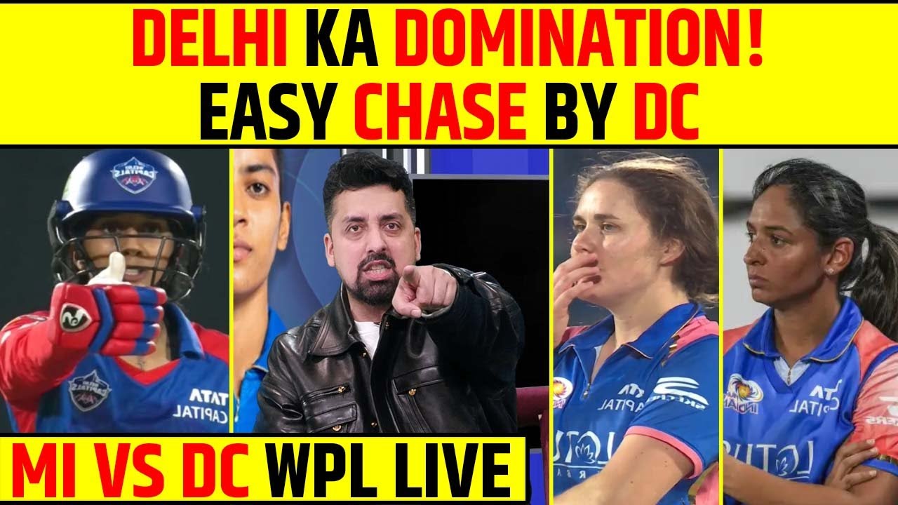 🔴MI VS DCW LIVE : MUMBAI INDIANS NE KIYA COMEBACK! DC KAR PAYEGA CHASE? #dcwvsmiw