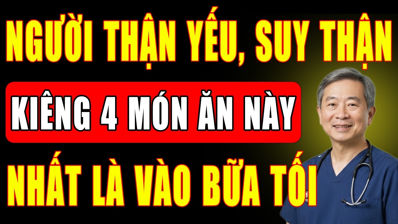 Người Bệnh Suy Thận, Thận Yếu Trên 50 Tuổi Cần Kiêng TUYỆT ĐỐI 4 Món Ăn Này! Nhất Là Vào Bữa Tối