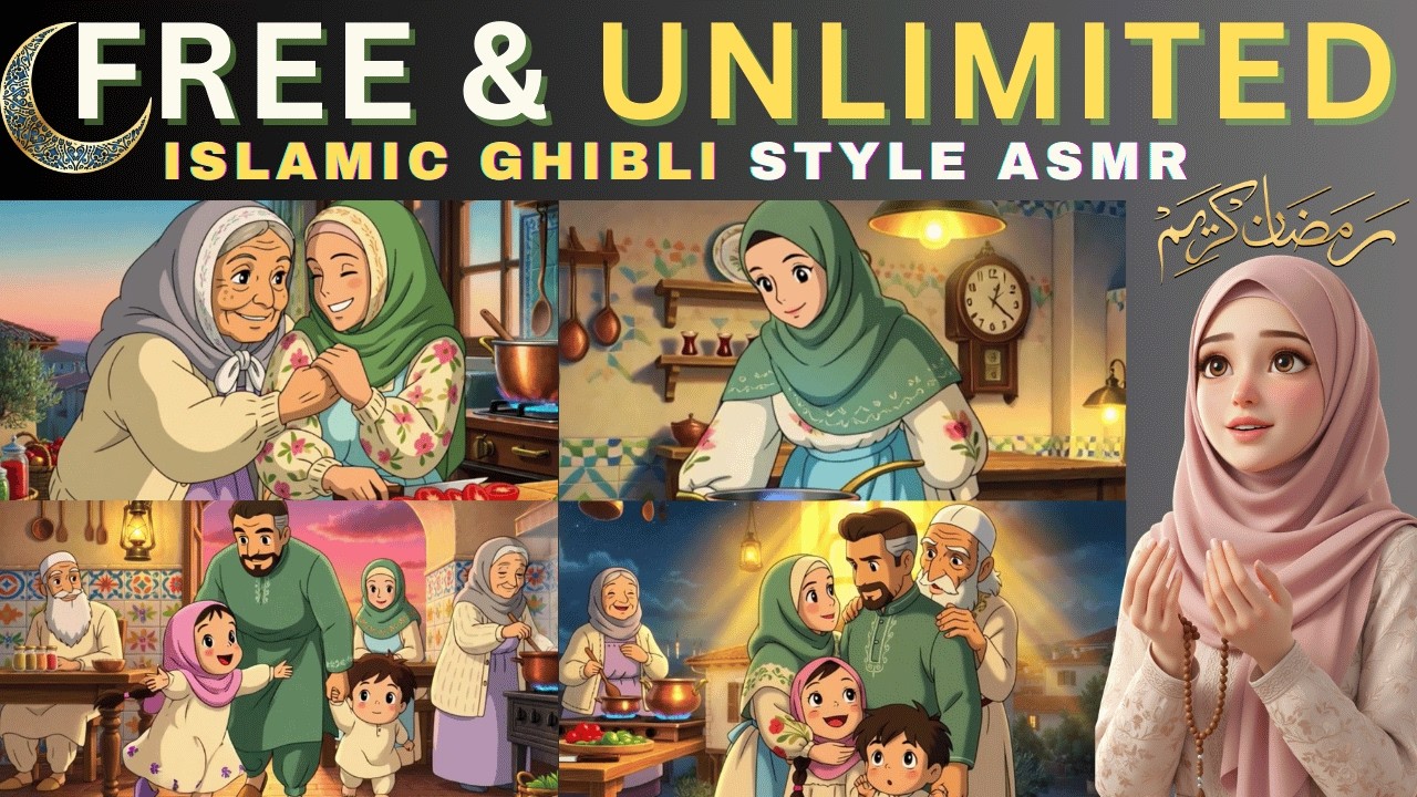 Viral Ghibli Style Islamic Story Videos Kaise Banaye AI Se 🔥 | 100% Free & Unlimited (Urdu Guide)