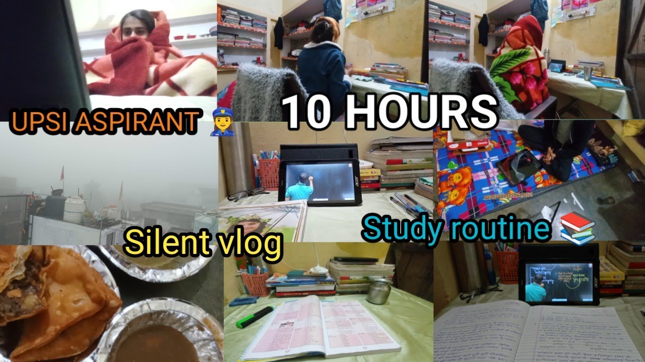 Study Motivation vlog📚💯✅👮‍♀️ 10 HOURS + study routine | Study vlog #upsi2025 exam preparation  #upsi