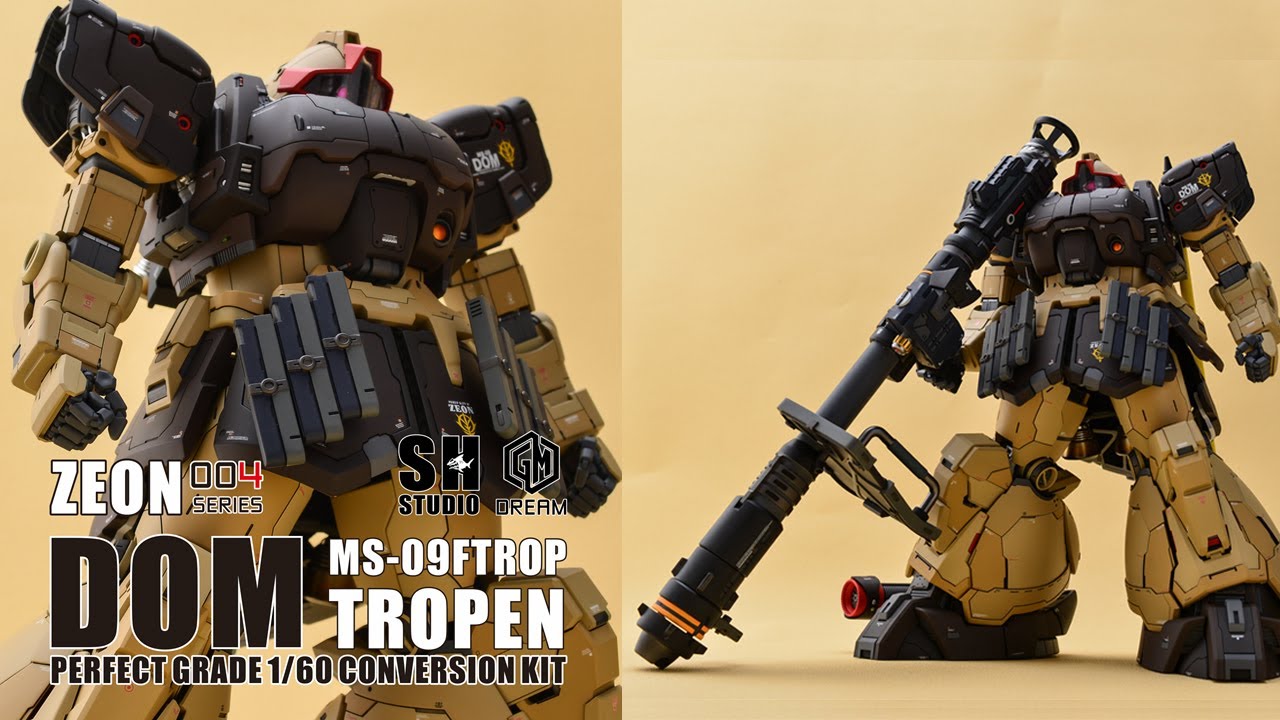 1/60 PG DOM ver. Tropen Conversion SH Studio Unbox & Resin Tips with Kugdai | 돔 트로펜 레진 컨버전 언박싱