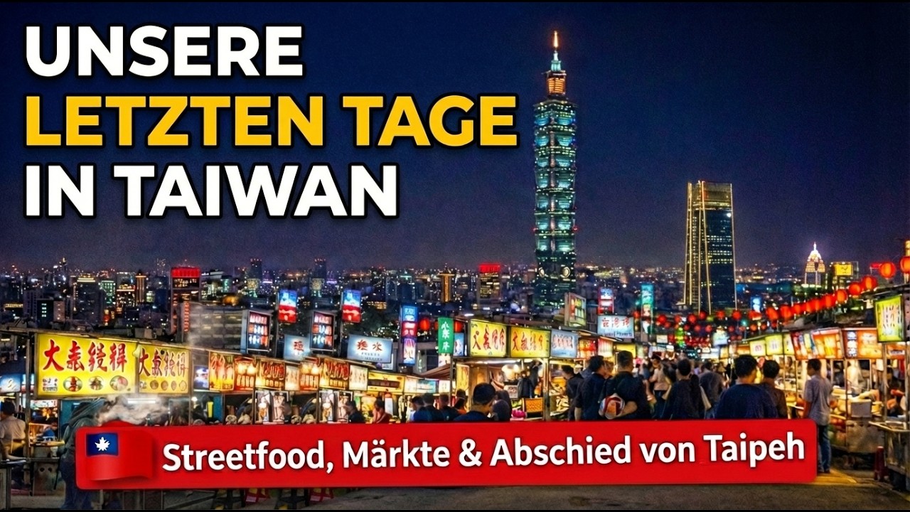 Unsere letzten Tage in Taiwan | Streetfood, Märkte & Abschied von Taipeh
