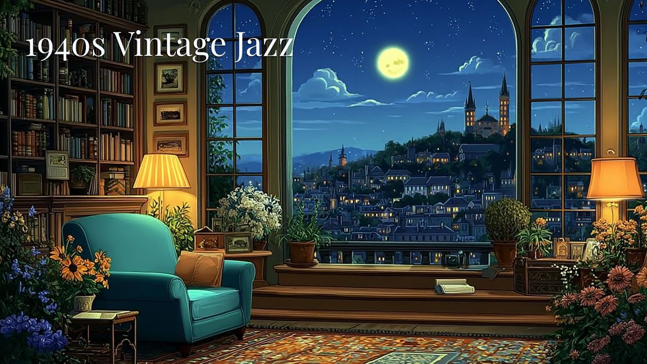 Timeless Vintage Jazz – Old Radio Playing Soft Rainy Night Music – Classic Jazz Mood