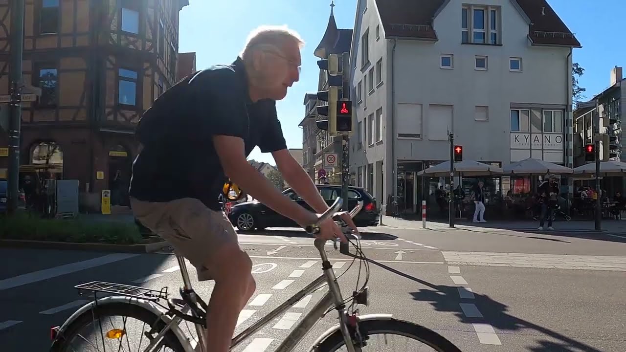 Cycling ESSLINGEN to PLOCHINGEN - 🇩🇪 Germany 🇩🇪