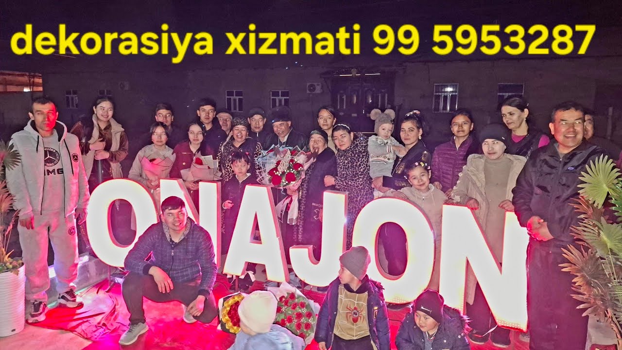 Chinni holamiz 74 yoshli yubley tuyi juda chiroyli utkazdik 