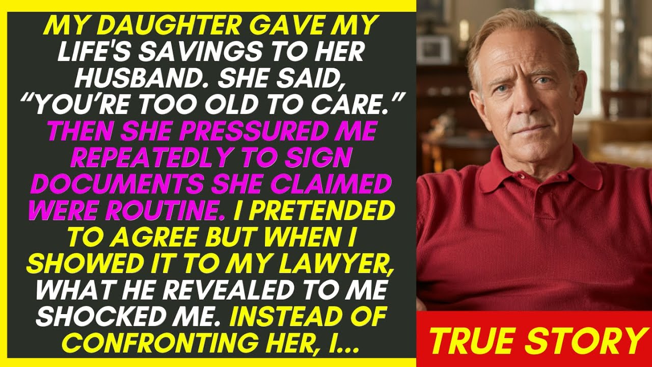 MY DAUGHTER TRIED TO OUTSMART ME AND GAVE MY LIFE'S SAVINGS TO HER HUSBAND. SHE DIDN'T KNOW I...