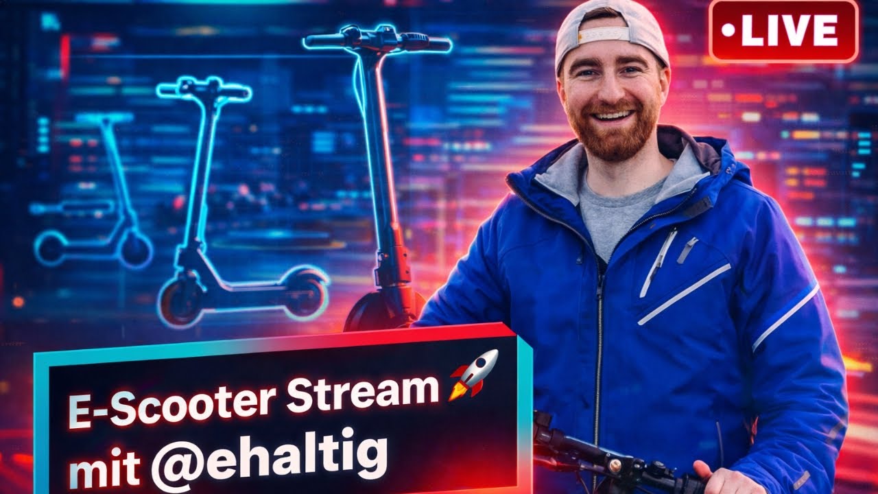 E-Scooter Talk 🔴 Livestream mit Nic elektrisch unterwegs – bekannt von TikTok @ehaltig 