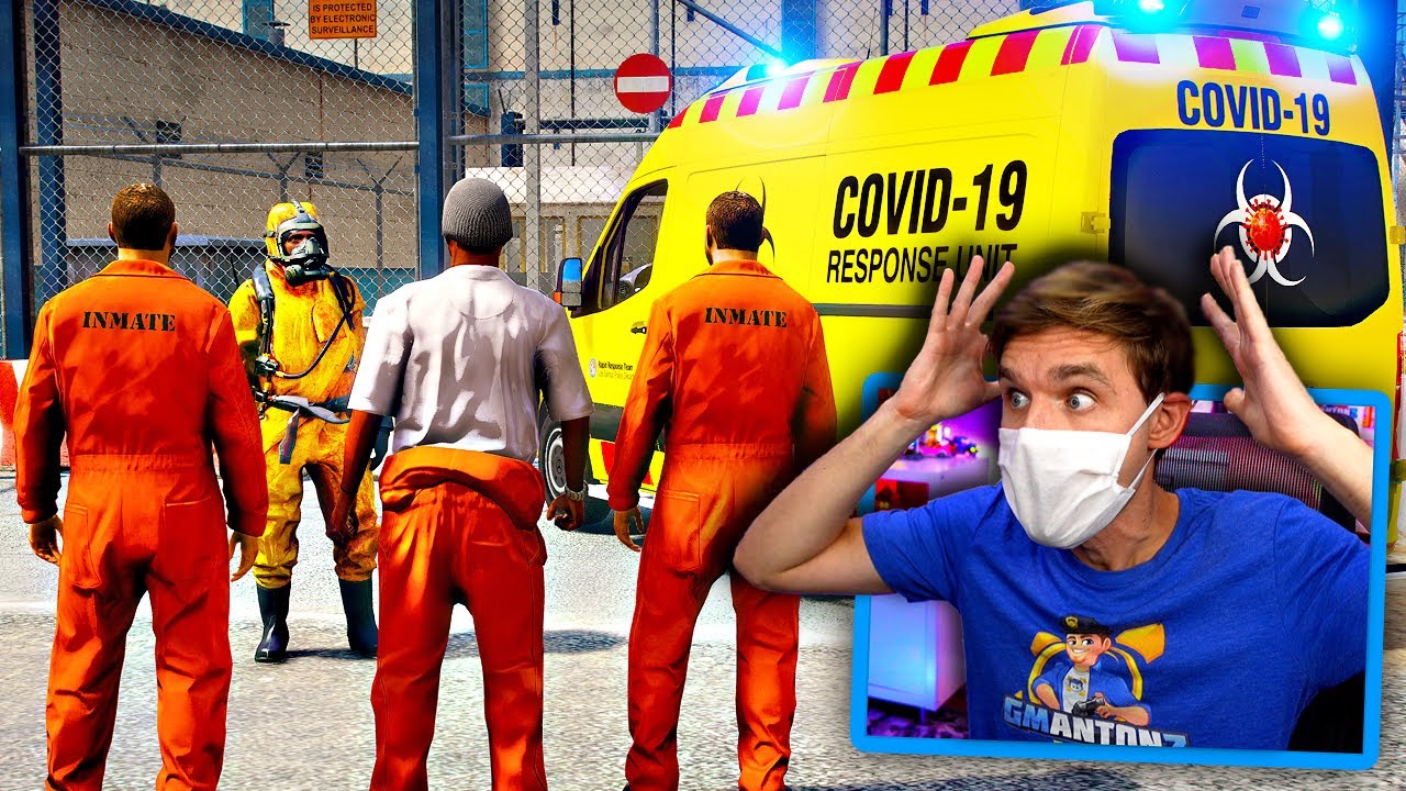 In GTA 5... COVID-19 Unit AMBUSHED in a daring PRISON BREAK! (LSPDFR Police Mod) #LSPDFR