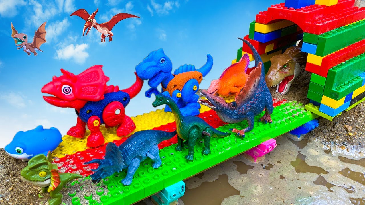 Titanosaurus vs Mosasaurus vs Quetzalcoatlus! Jurassic World Rebirth Dinosaur Toys Collection Battle