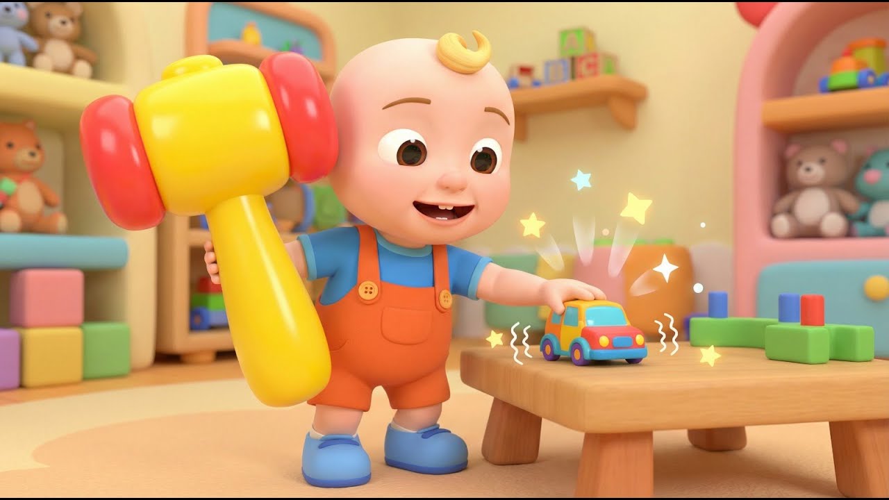 JJ Fixes Toys – Tap Tap Fun | Playtime Kids Nursery Rhyme