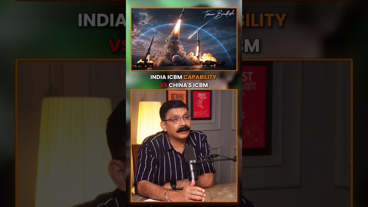 India ICBM Capability Vs China's ICBM  | Tarun Bindlish #tarunbindlish #shorts #defence