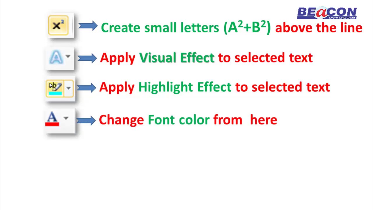 Tutorial on font group in M/S Word