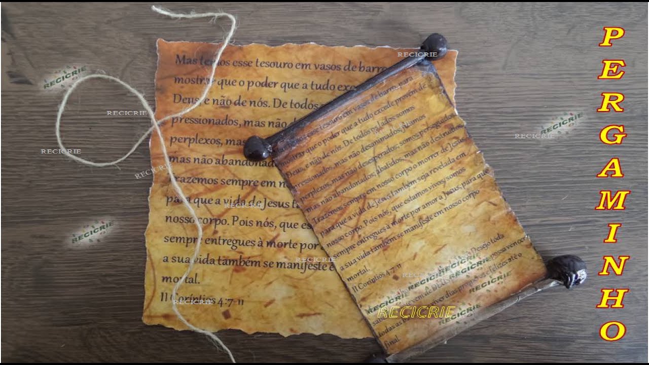 DIY-PERGAMINHO SUPER FÁCIL DE FAZER📜📜