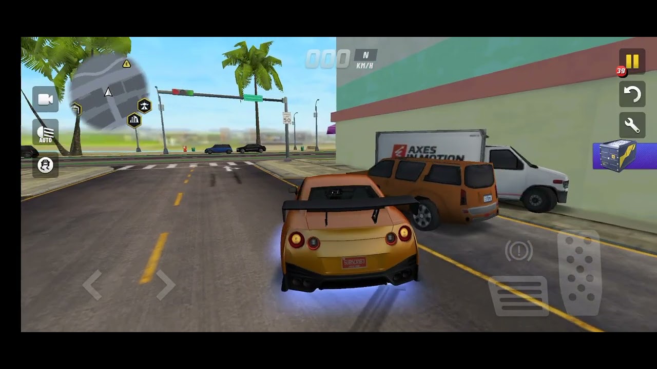 All Orange🟠 Cars Stunts Through Bridge Challenge // Extreme Car  Driving Simulator // Cars Gameplay