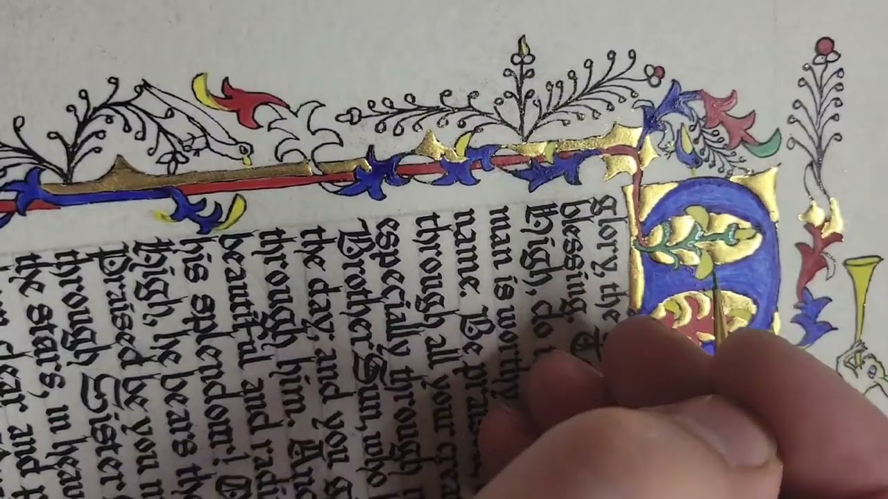 Time-lapse of creating the Canticle of the Sun