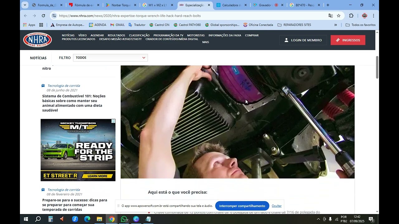 Apps e fórmulas para nunca errar o torque: Uso de extensões e alongadores