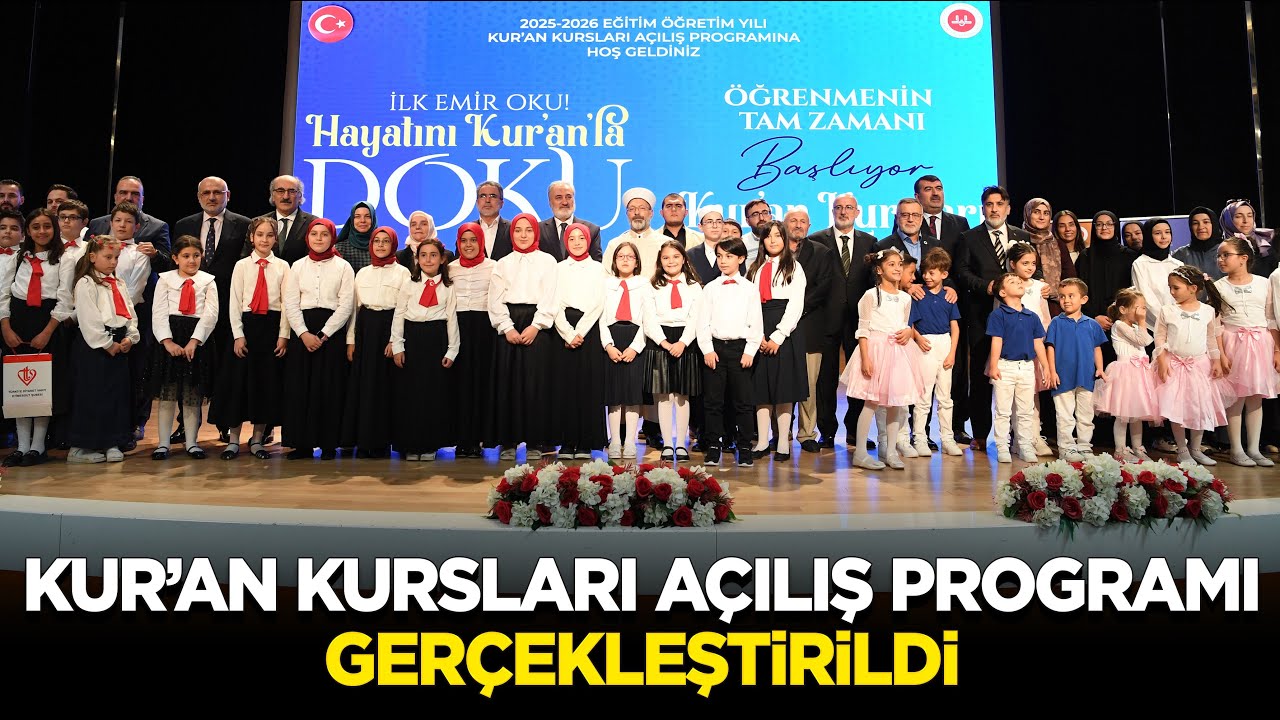 2025-2026 Eğitim Öğretim Yılı Kur'an Kursları Açılış Programı