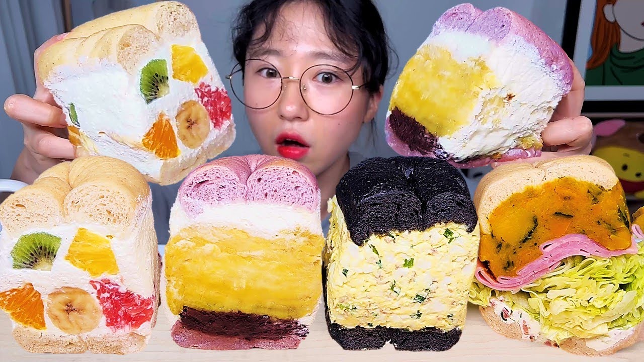 브릭베이글🧱🥯 뚱뚱한 샌드 베이글 디저트 먹방 Dessert Mukbang
