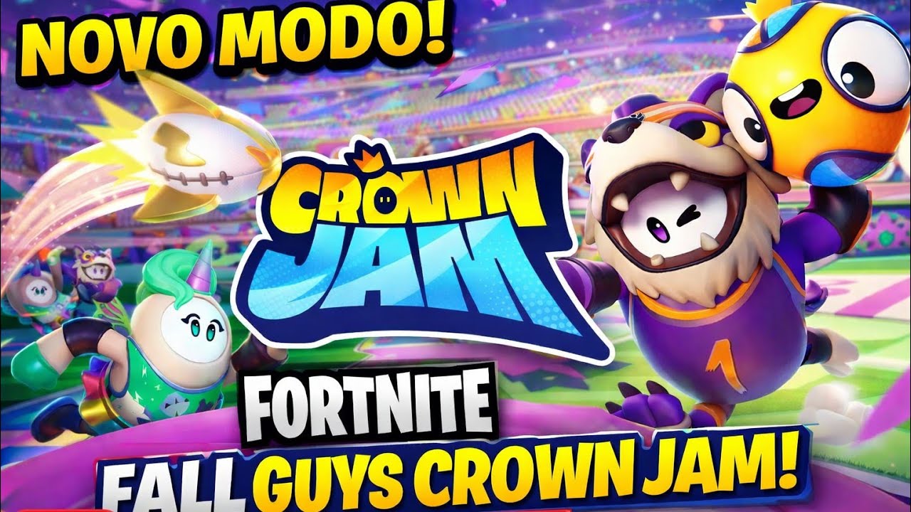 Fortnite x Fall Guys: Novo Modo Crown Jam é INSANO 👑