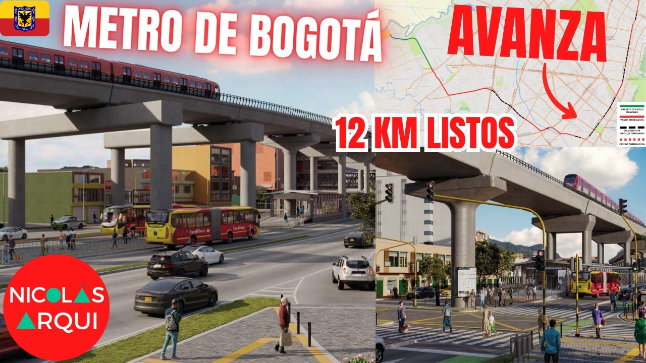 🛑¡YA SON 12 KILOMETROS! Así Avanza TODO el Viaducto del Metro de Bogotá 🇨🇴