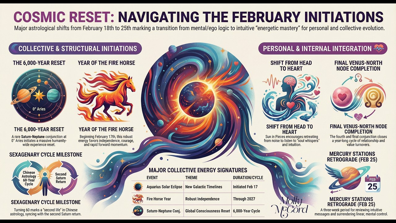 Weekly Intuitive Astrology Feb 18 to 25~Chinese Astrology Cycles, Mercury Retro, Saturn-Neptune Conj
