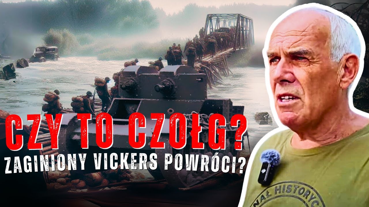 Zaginiony polski czołg Vickers – czy został odnaleziony? | Poszukiwania w nurcie rzeki po 85 latach!