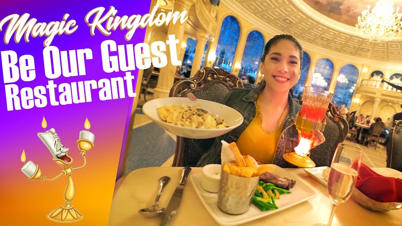 The Enchanted Be Our Guest Restaurant in The Magic Kingdom