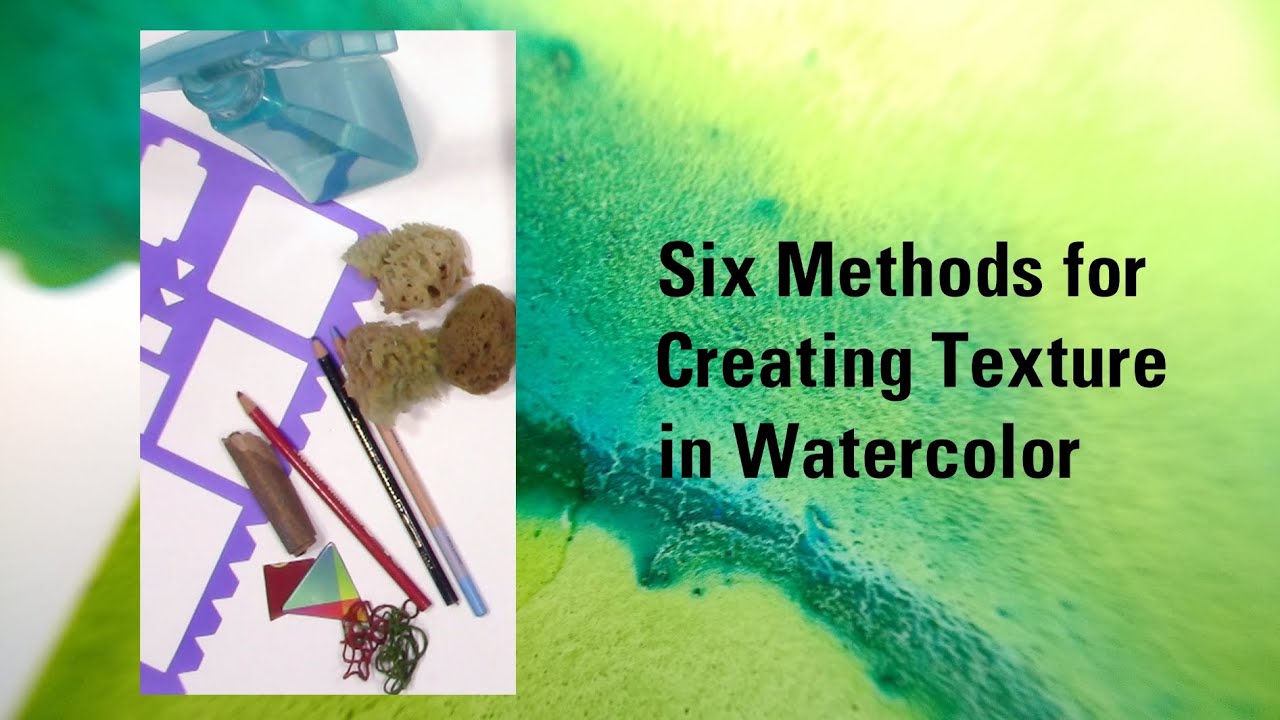 Creating Texture in Watercolor | Six Texture Methods | Watercolor Techniques