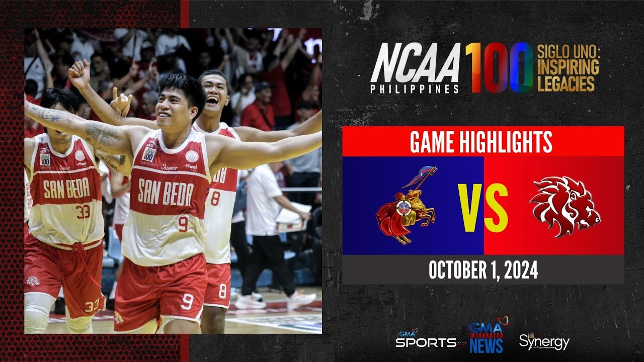 San Beda vs. Letran (Men's Basketball Round 1 Highlights) | NCAA Season 100