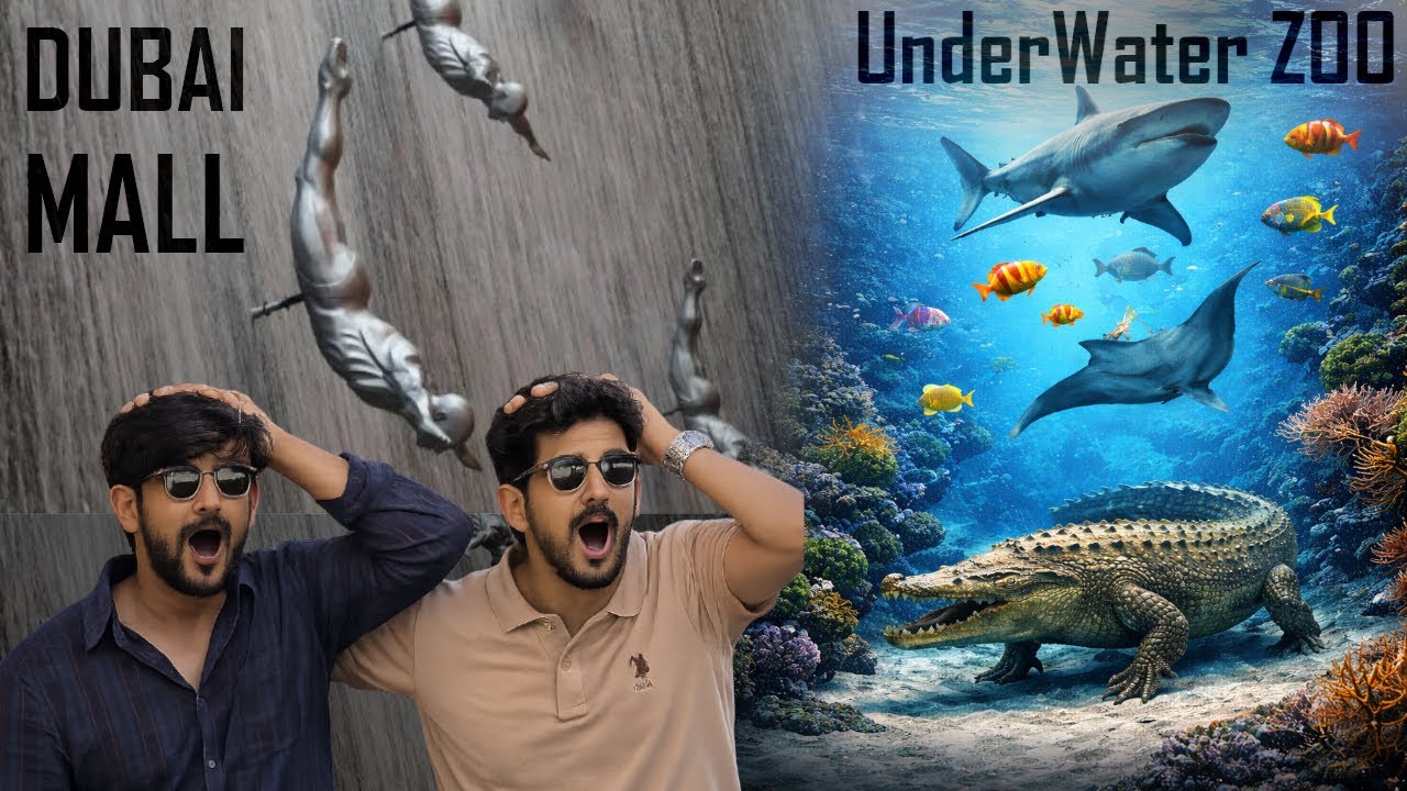 Dubai Mall me UNDERWATER ZOO and WATERFALL 😱 Mall Hai Ya Sheher?