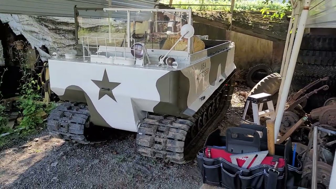 1944 M29 Weasel first drive