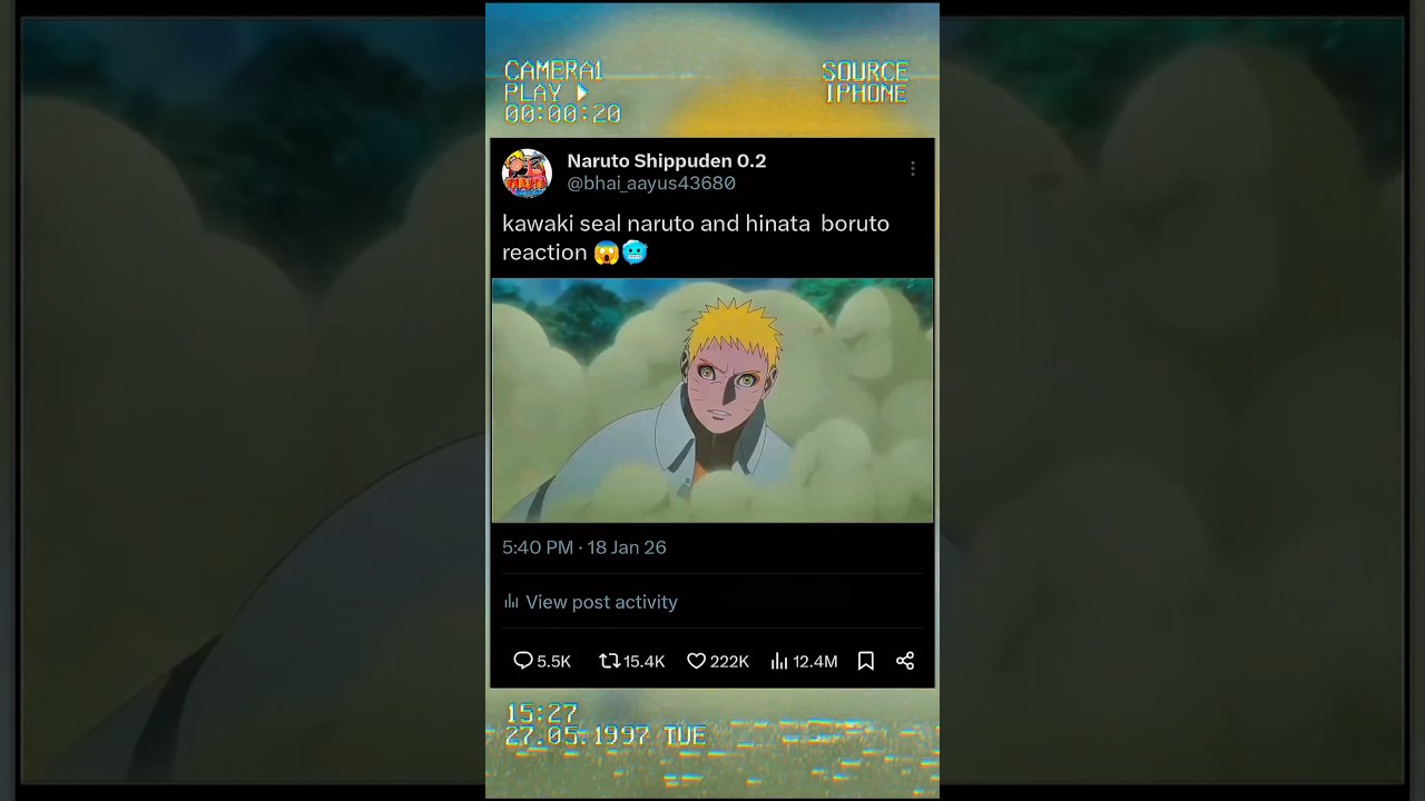 kawaki seal naruto and hinata  boruto reaction 