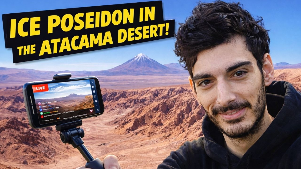 ICE POSEIDON IN THE ATACAMA DESERT! #iceposeidon #atacama #atacamadesert #kickstreaming