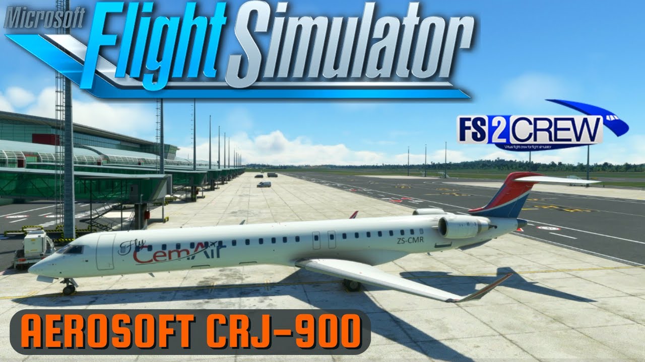 MSFS 2020 | Aerosoft CRJ9 | Cemair | FALE-FAEL | Full Flight | Real OPS