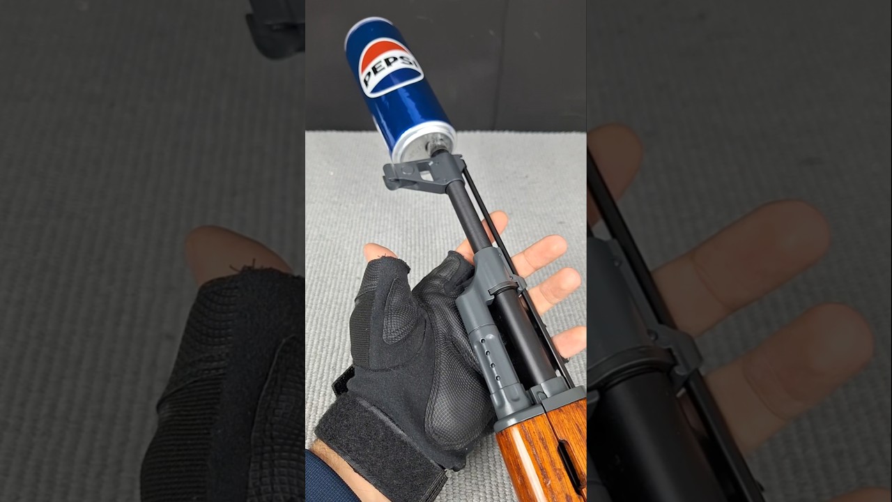 DIY Pepsi Can Suppressor for Airsoft AK47 &ndash; Insanely Good Sound!