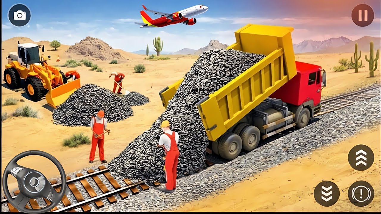 🚧 Ultimate JCB Construction Train Road Repair Simulator 2026 &ndash; Heavy Excavator&Railway Builder Game.