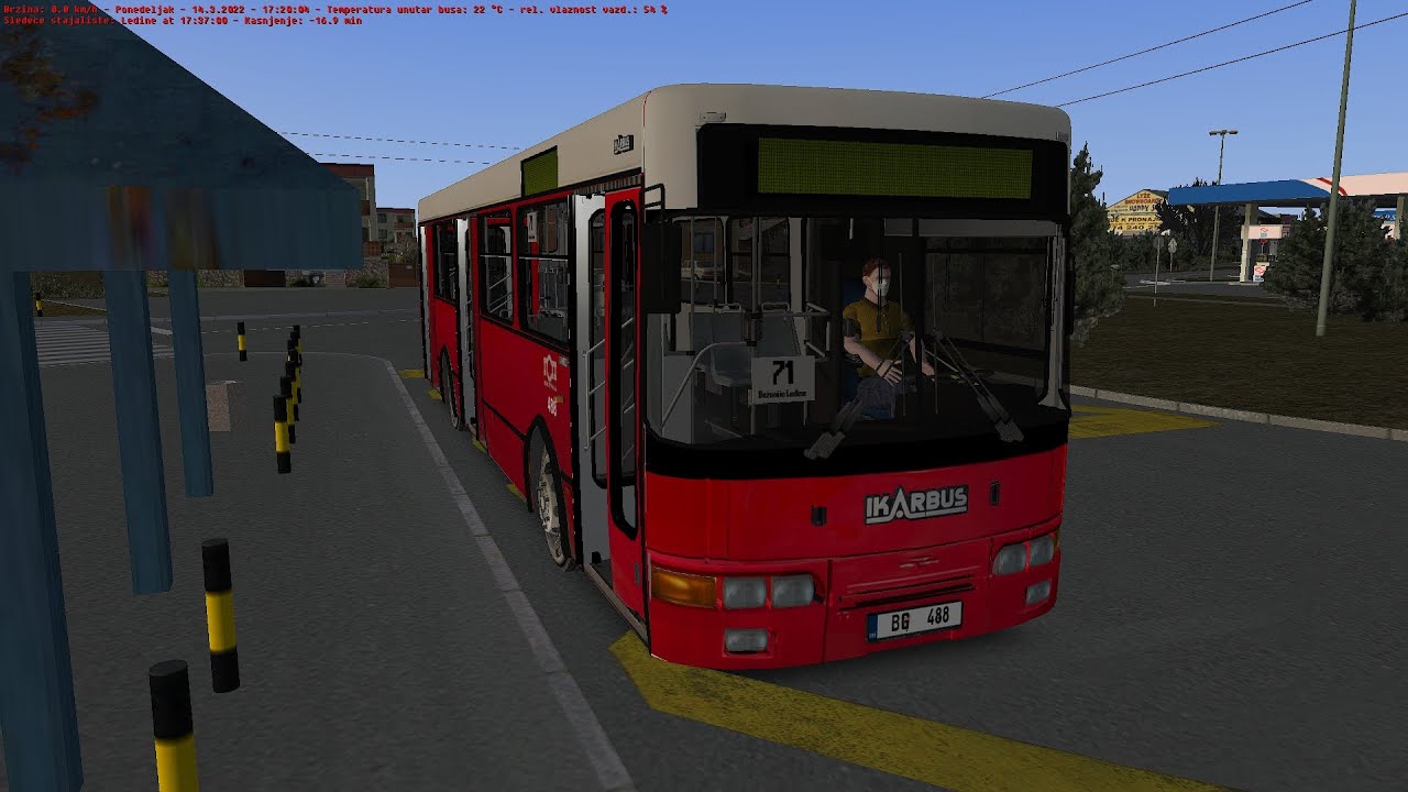 Omsi 2 Belgrade Line 71 From Zeleni Venac To Ledine With Ikarbus IK 103 2003