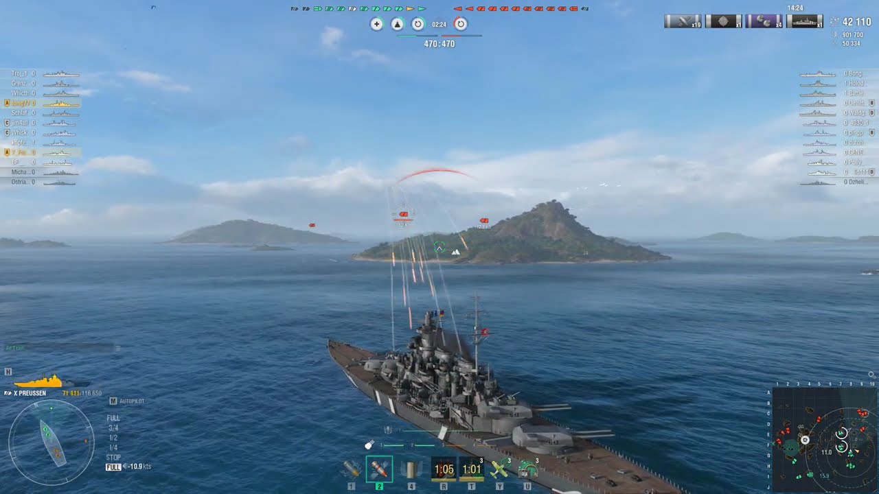 World of Warships - Tier X BB Preussen