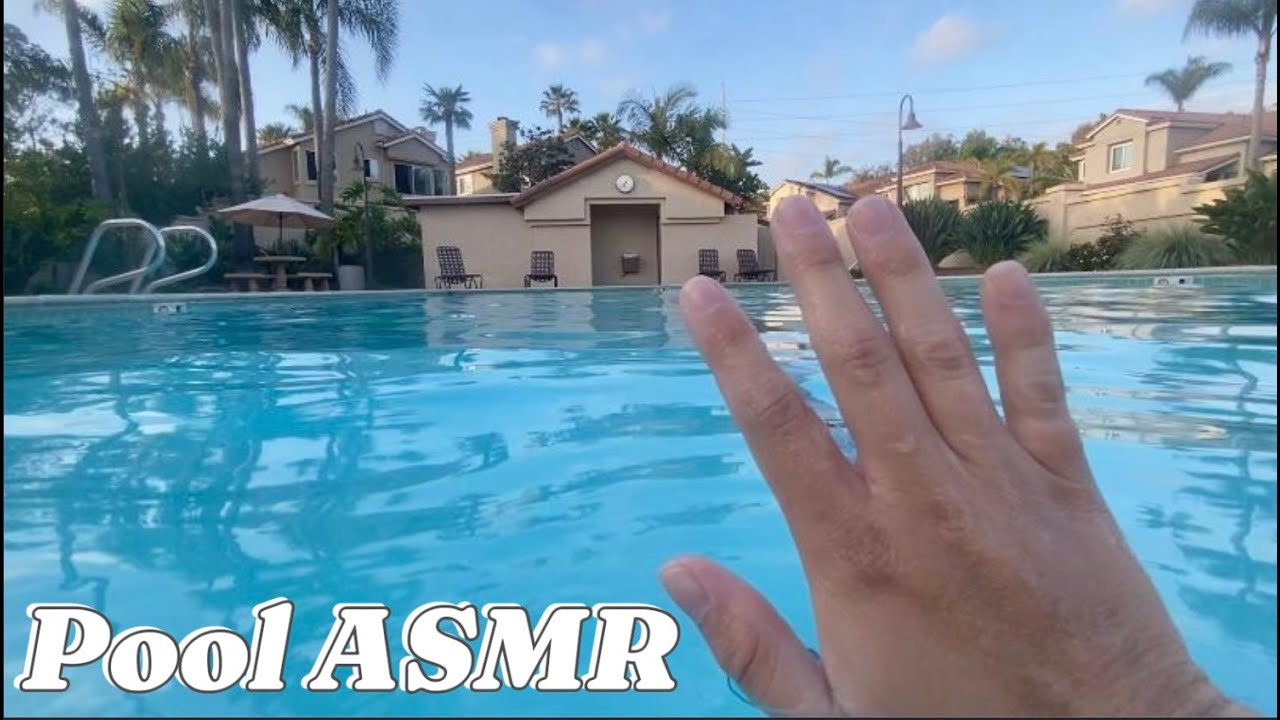 ASMR at the Pool: Underwater Sounds, Camera Tapping, etc.🏊‍♀️💦