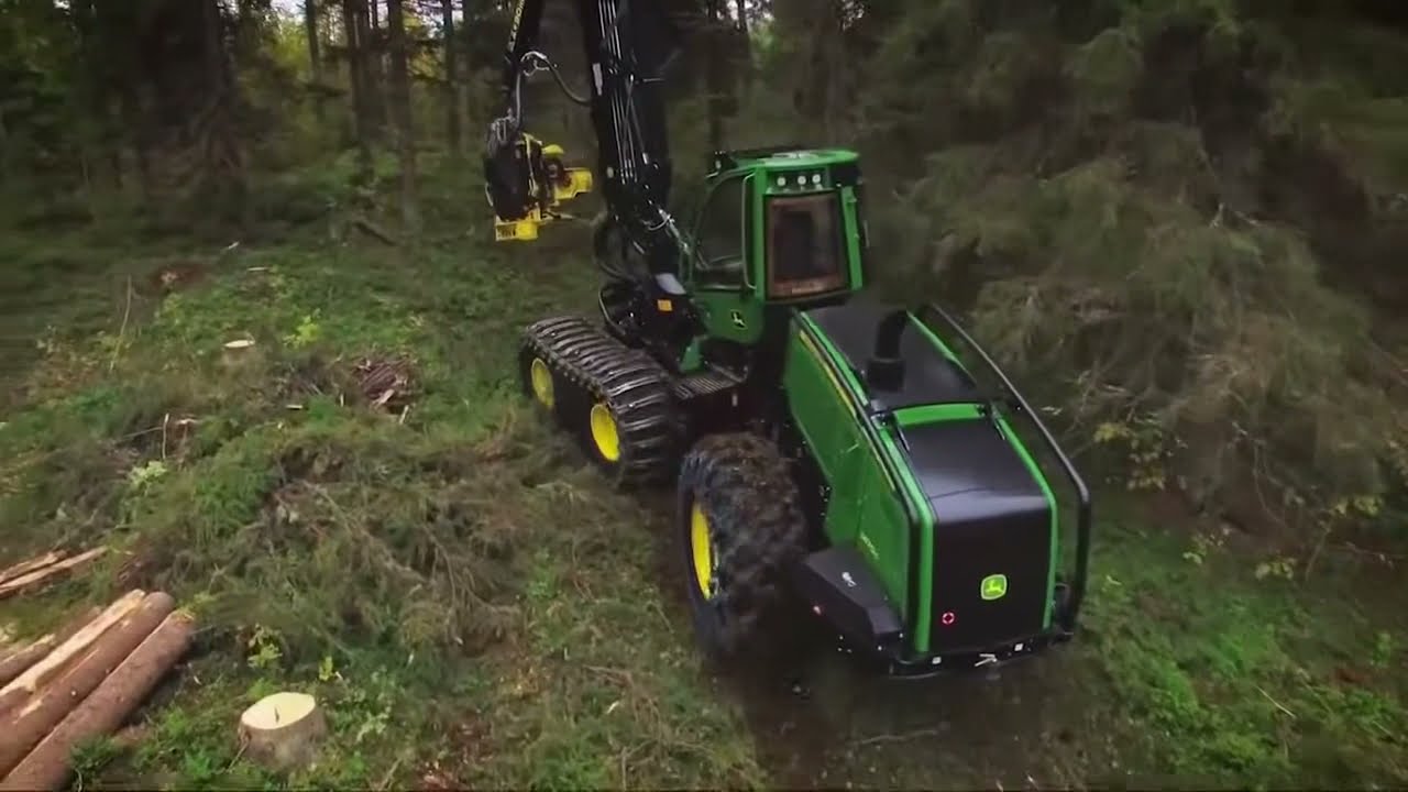 Noul harvester John Deere 1470G pentru exploatari forestiere