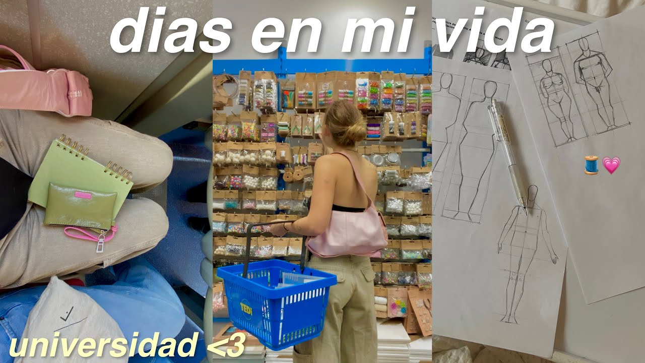 DIAS EN MI VIDA EN LA UNIVERSIDAD 📖 *primera semana estudiando moda en barcelona* + vlog✨